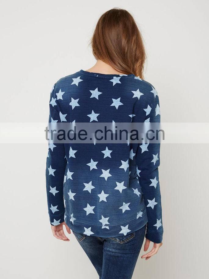 Custom Women all over Printed Long sleeve sport Camo Thin Sweatshirts