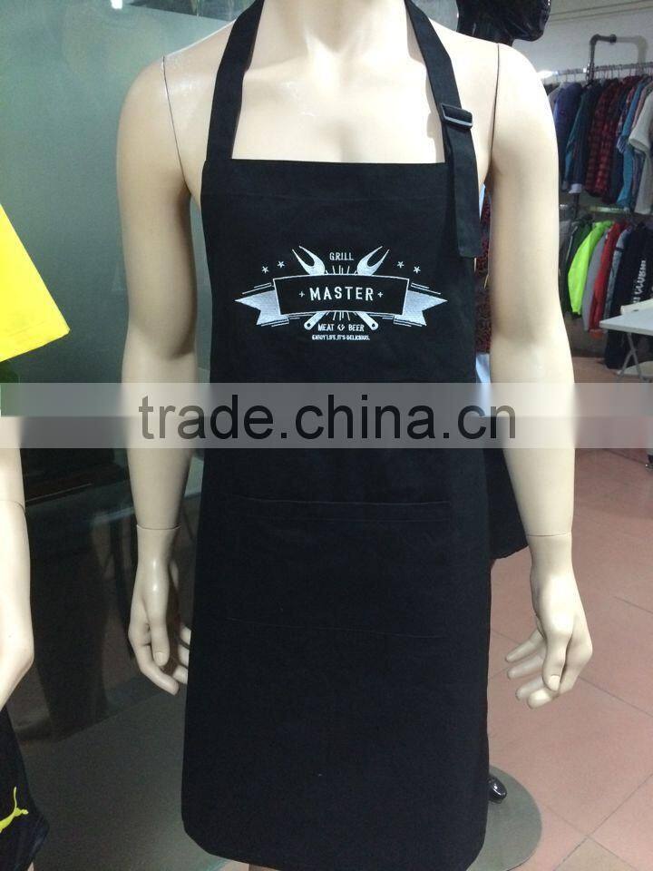 Custom Promotion Kitchen Apron Printed Cooking Apron Cotton 2016