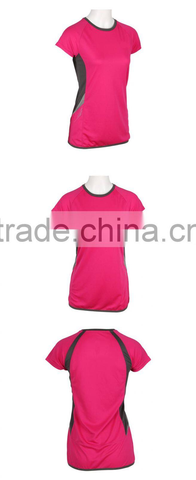 Comfort and Breathable Cotton Summer Woman T-shirt for Sports Fitness