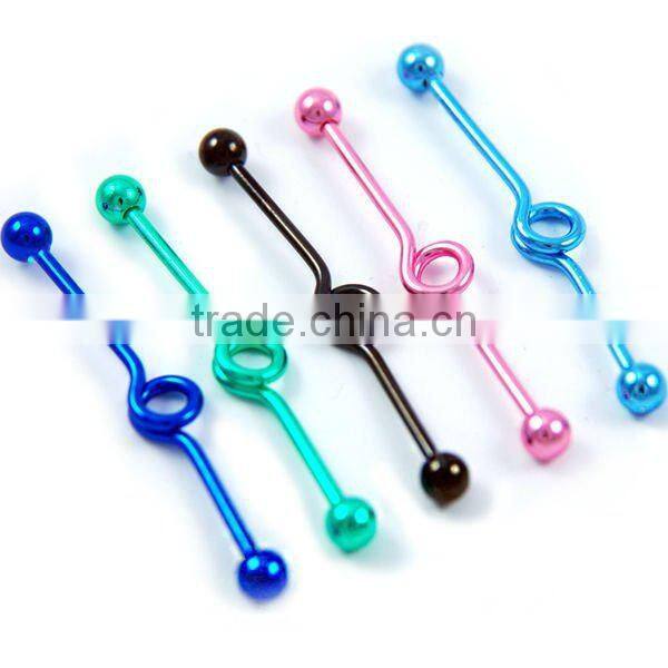 New Hot styles goblet industrial tongue barbell