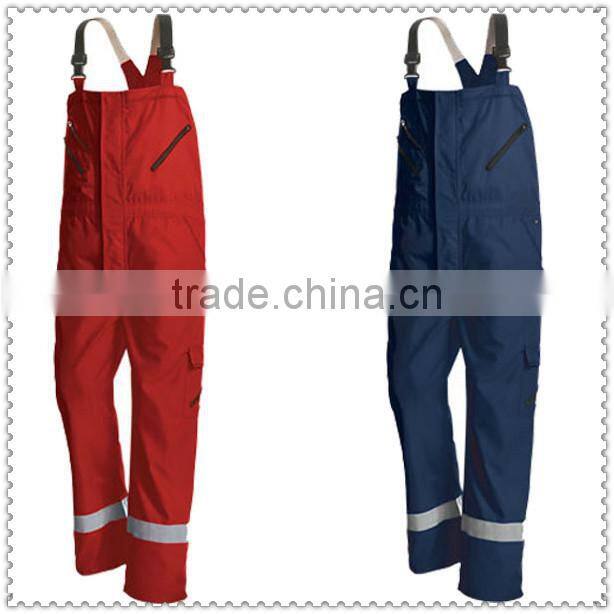 Denim Overalls EN471 Reflective Striped Denim Bib Overall