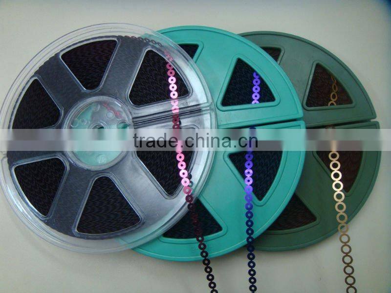 sequin embroidery mesh fabric metal packing accessory decorative collar stay