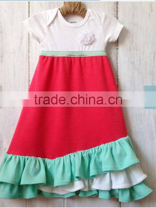 free size cotton dress teen girl tunic red chevron christams bodycon dress boutique chevron xmas petti dress