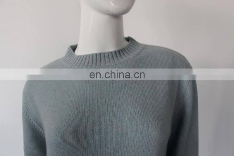 New design computer knitted 100% pure cashmere sweater pullover for ladies
