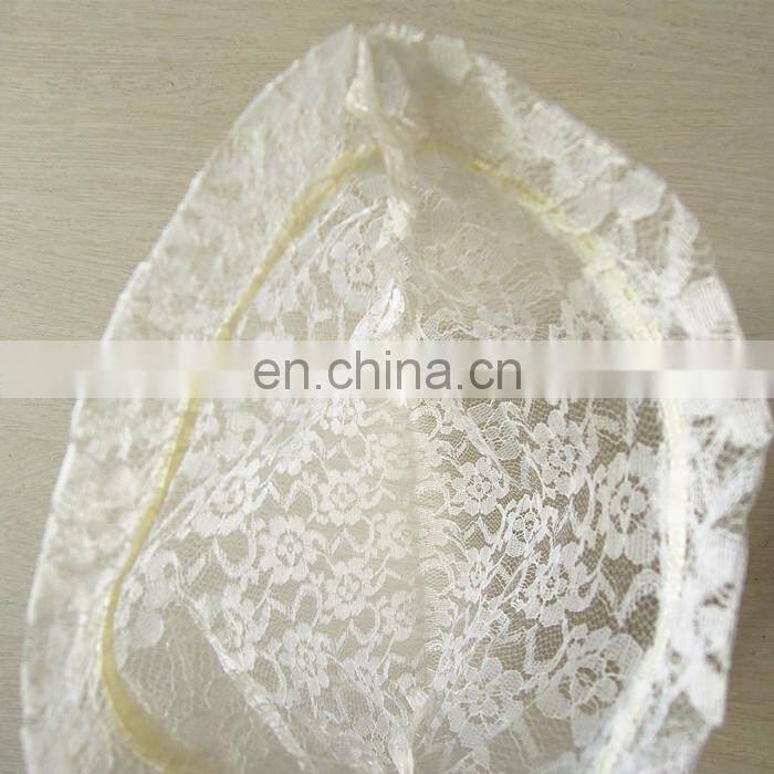 fashion white promotion customized size gift lace drawstring bag