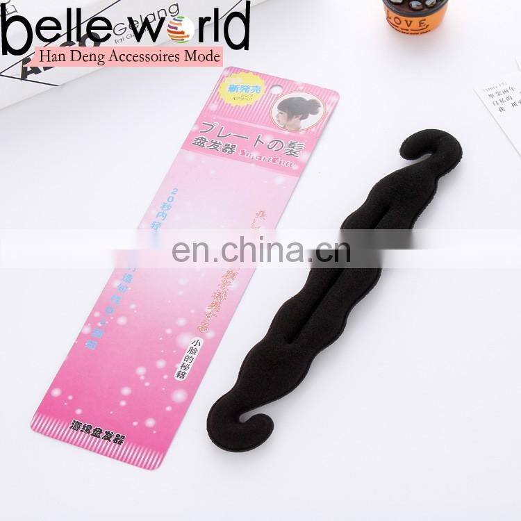 Magic Foam Sponge double hook Hair Device Donut Quick Messy Bun Updo Headwear Hair Accessories