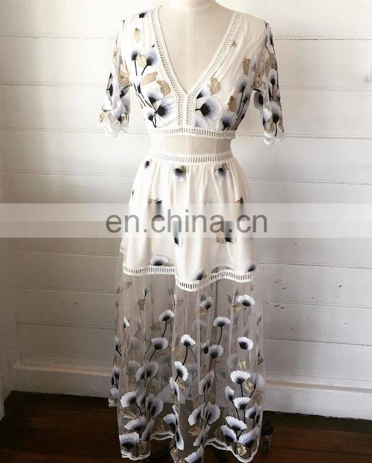 pictures of long skirts and tops women see through floral printed long casual chiffon dress