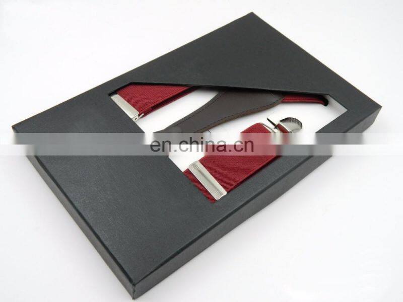 High quality elastic suspender with metal clips