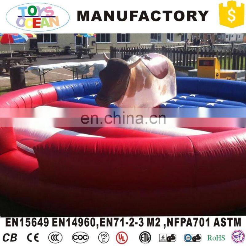 Hot sale mechanical bull rides, inflatable amusement rodeo simulator bull for sale, 4d amusement park rides