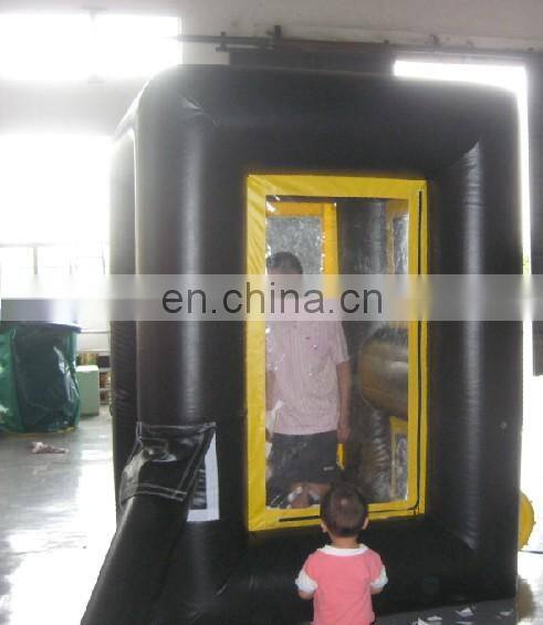 high quality cheap cube inflatable money Grabber Machine booth for Advertisement