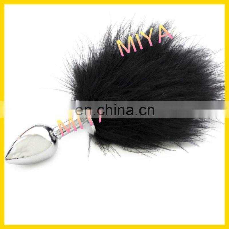 anal sex toys feather tail butt plug
