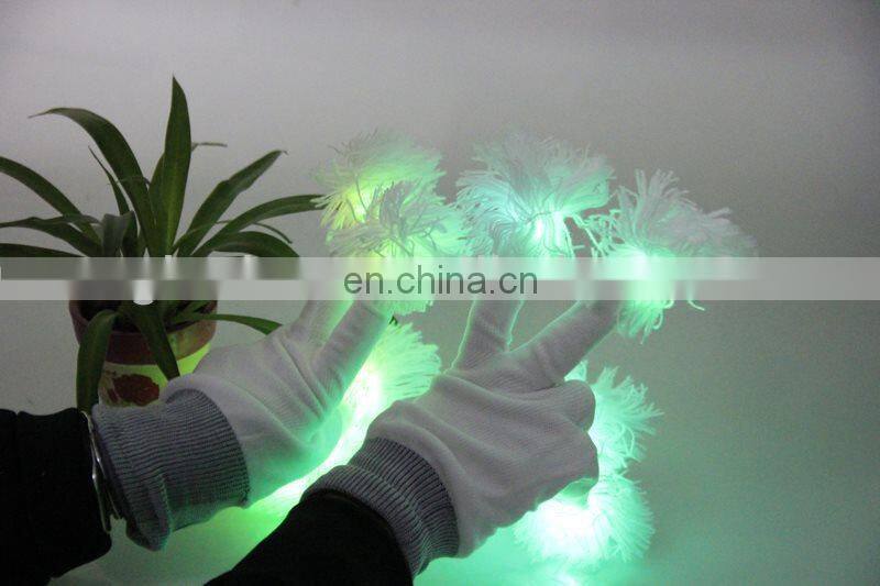Festival cheap led gloves LED Flash Luminous glove Fluorescence glove for Christmas