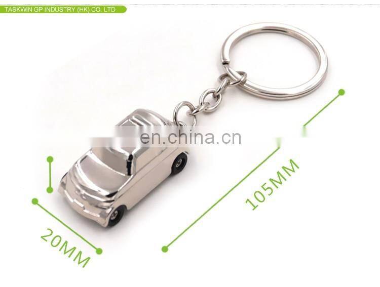 OEM wholesale customize zinc alloy shiny 3D metal car keychain