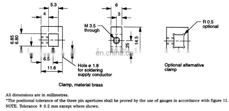 temperature rise test box for dummy front plate conformance to BS1363 figure 17b