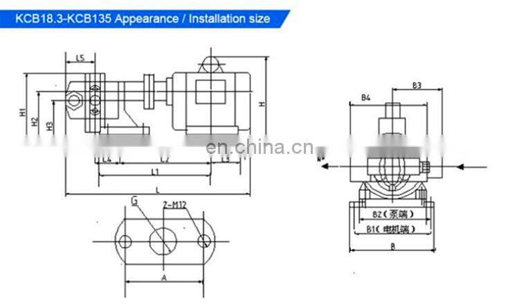 Hot oil pump gear pump Oil pump factory