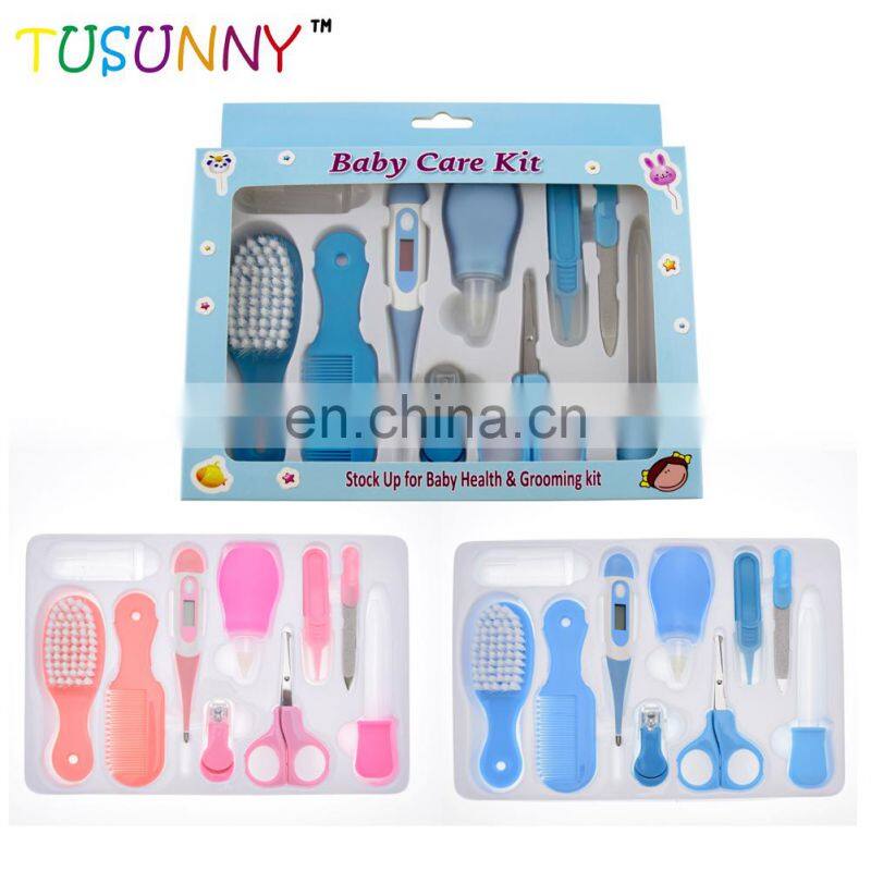 Colorful Baby Health And Grooming Kit Travel Portable Baby Care Grooming Kit