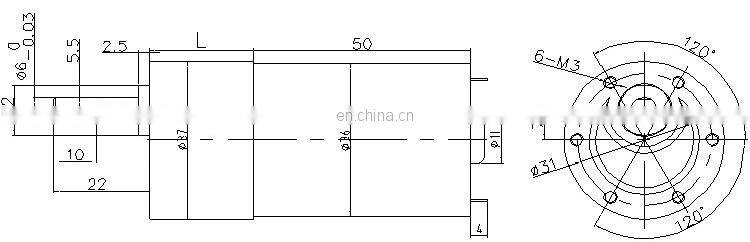 24V 200W High Torque Geared DC Motor with Gearbox Low rpm DC Gear Motor for Ball Collector E216M