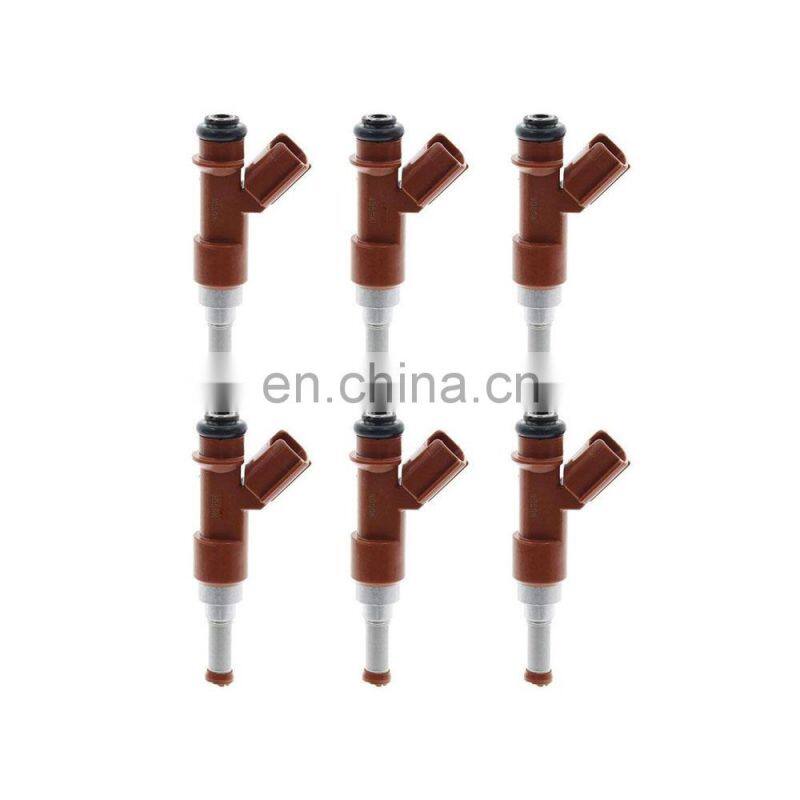 Set of 6 Fuel Injectors 23250-0P040 23209-31050 For Toyota Lexus 3.5L 2005-2011