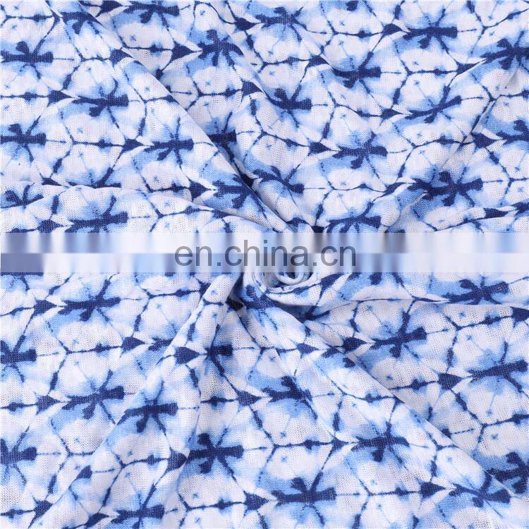 100% Linen Abstract Print Jersey Fabric