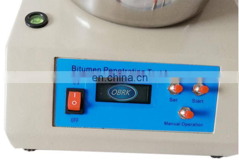 Electronical Asphalt Needle Penetrometer Bitumen Penetration Apparatus