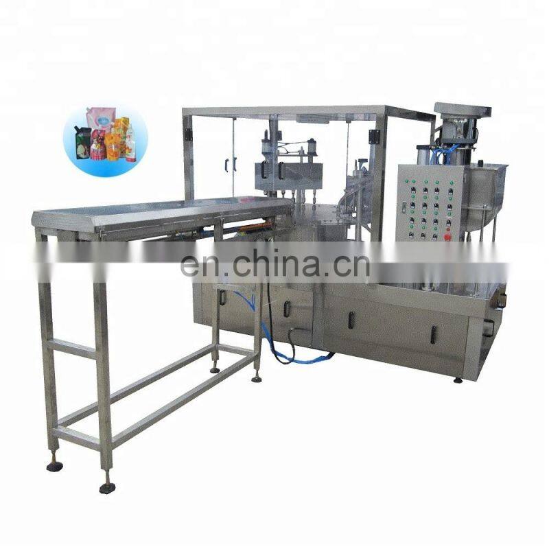 Shanghai Filling and Capping packing machine automatic spout plastic sachet pouch quadro bag packaging