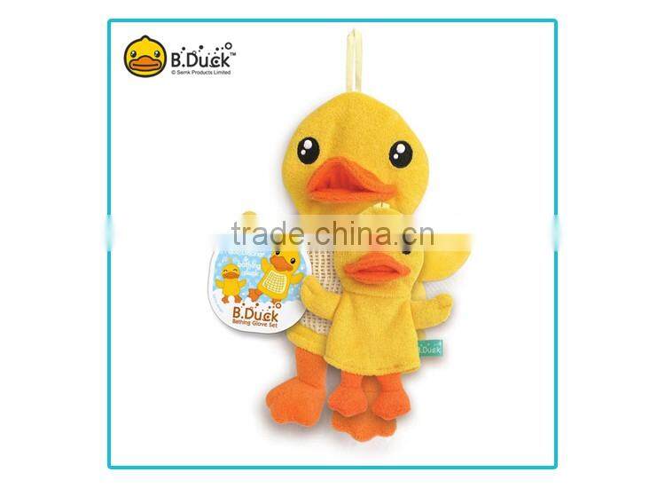 B.Duck cute bath gloves bathroom gloves wholesalers factory