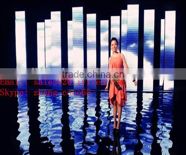 2015 new design Super 115" Indoor P3 full color led advertising display on floor standing