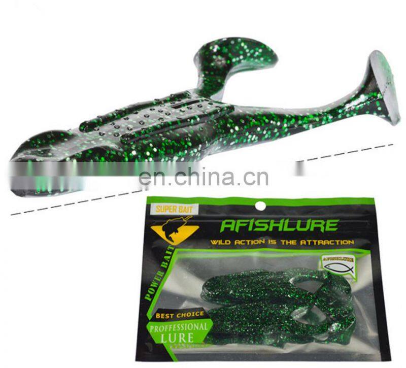 Amazon 9 Colors Choice 105mm 13g Artificial Bait Llastic Lure 2pcs/lot Leurre Souple Rayfrog Black Fish Killing Soft Bait