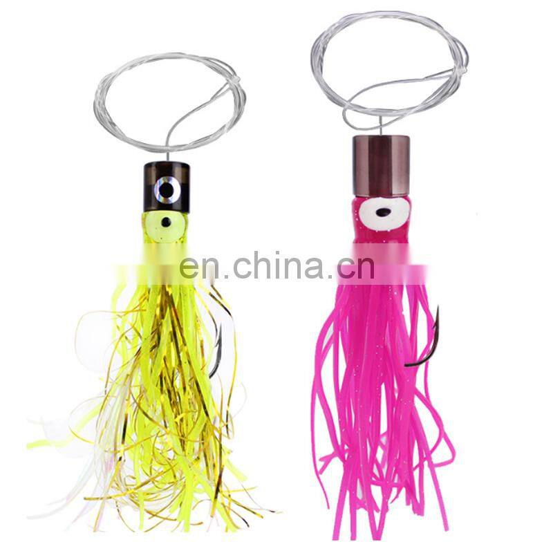 Amaozn 17g 28g Wholesale High Quality Feather Saltwater Fishing Lures Rigs Sea Trolliing Tuna Fish Bait