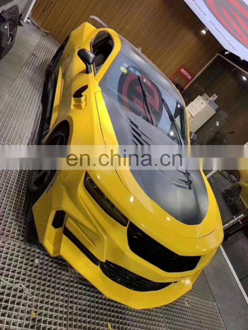 Runde Resin Front Bumper Grille Front Lip Rear Bumper Rear Lip Side Skirts Hood Fender For Chevrolet Carmaro Wide Body Kit