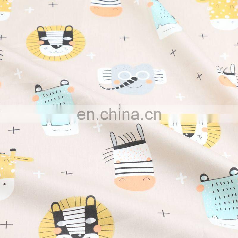 Cartoon Lion elephant Prints kindergarten Baby cotton bedding cotton fabric