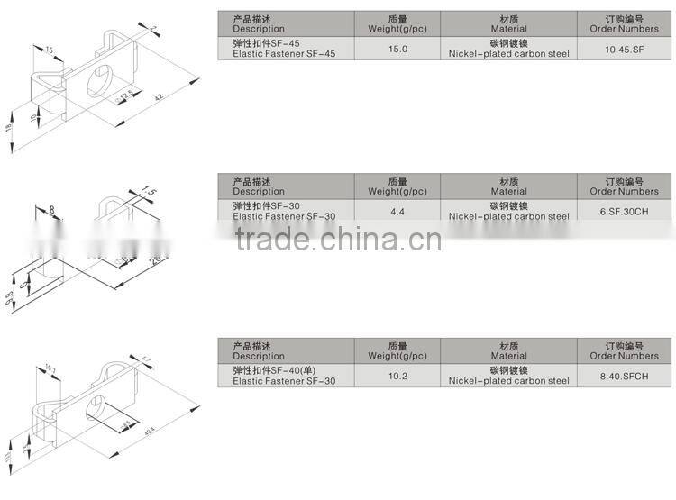 Jinli Wenzhou Factory Price High Quality Aluminum Profile Assembly Accessories Elastic Fasteners 4040