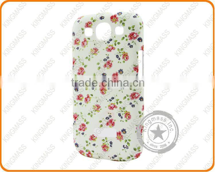 2014 Floral full printing mobile phone back covers for galaxy S4
