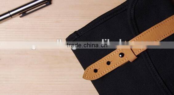 Multifuction High-capacity Genuine Leather and canvas Travel Data Cable Line Cellphone Camera Storage Bags Organizer Bag