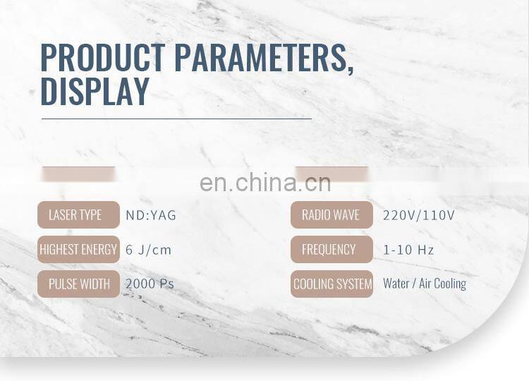 Best effective Korea Focus Lens Array hand piece 755 nm picosecond machine laser Pico