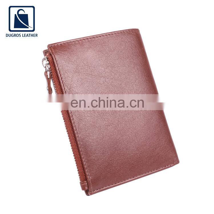 Elegant Design Attractive Pattern Nickle Fitting Button Closure Type Style Genuine Leather Men Wallet from India