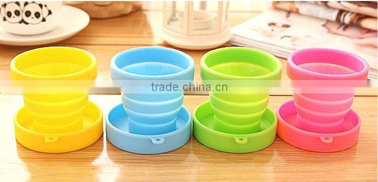 New design customized heat resistance folding silicone cup with great price