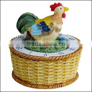 Polyresin Timer with Pig on the Top