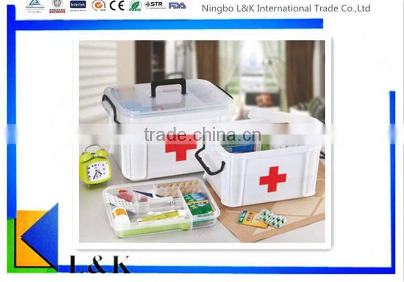 First Aid Medicine Storage Box/plastic medical box