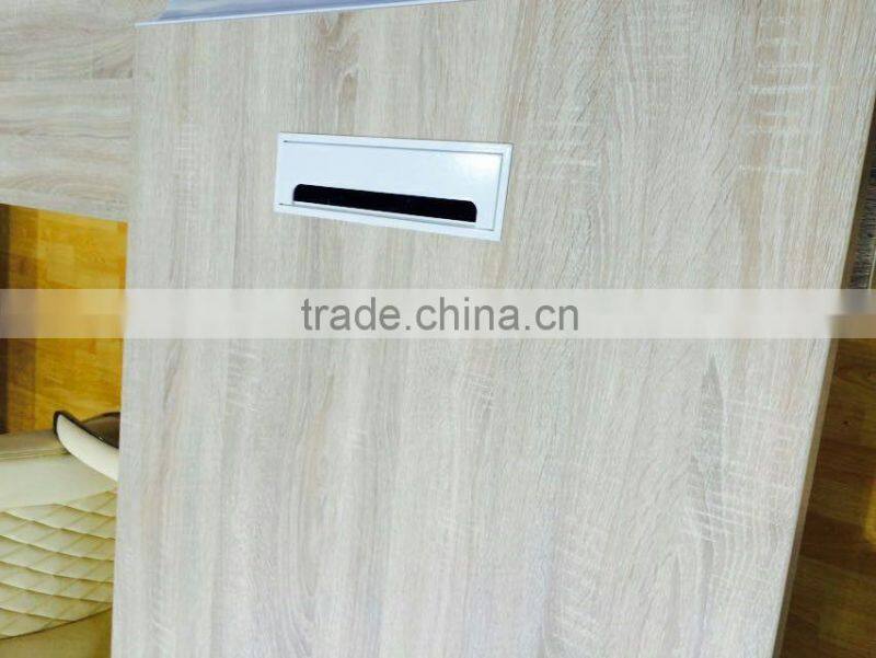 BW-T640A Office Furniture Wire Box For Table Top/Cable Management Cubby With Brush