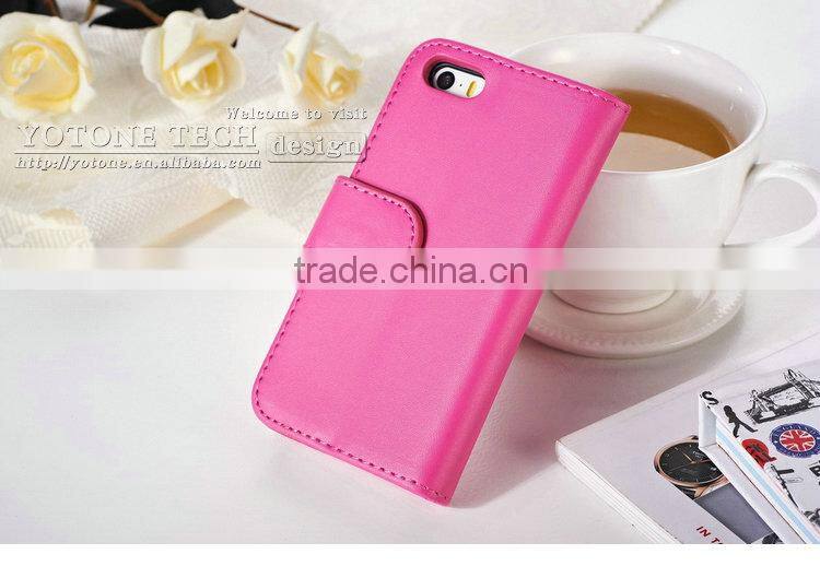 Good supplier good price good fashion horizontal flip mobile phone case for Iphone 5 5S with picture frame for Apple brand