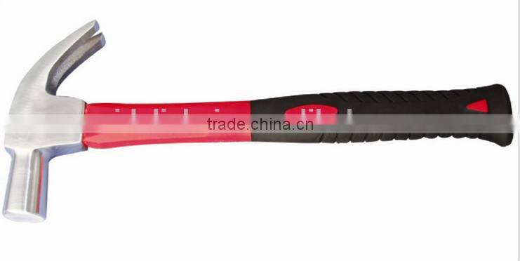 British Type claw hammer with TPR plastic coated handle