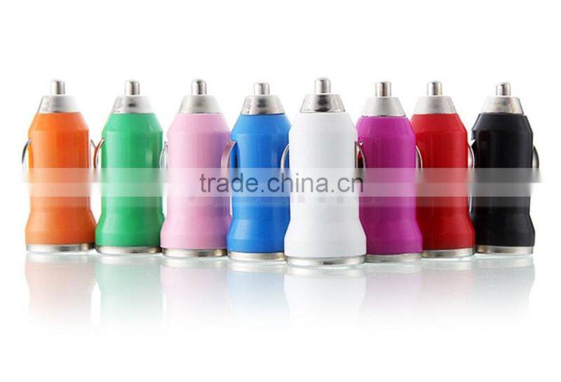 10 Colors Cheap Promotional 1A/5V Car Adapter USB Car Chargers For Mobile Phone iPhone