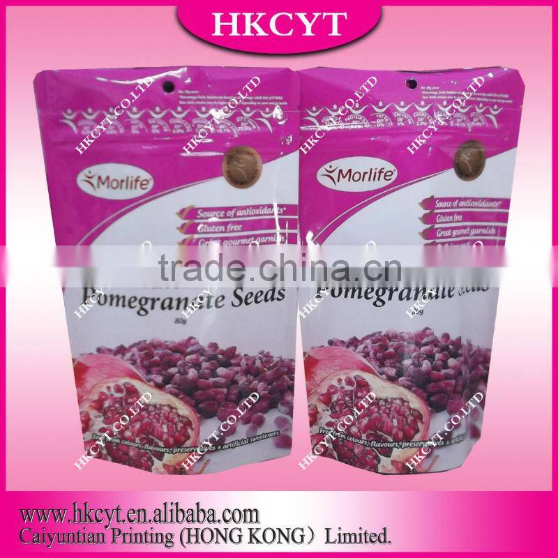 greaseproof paper bag/ food package bag with zipper