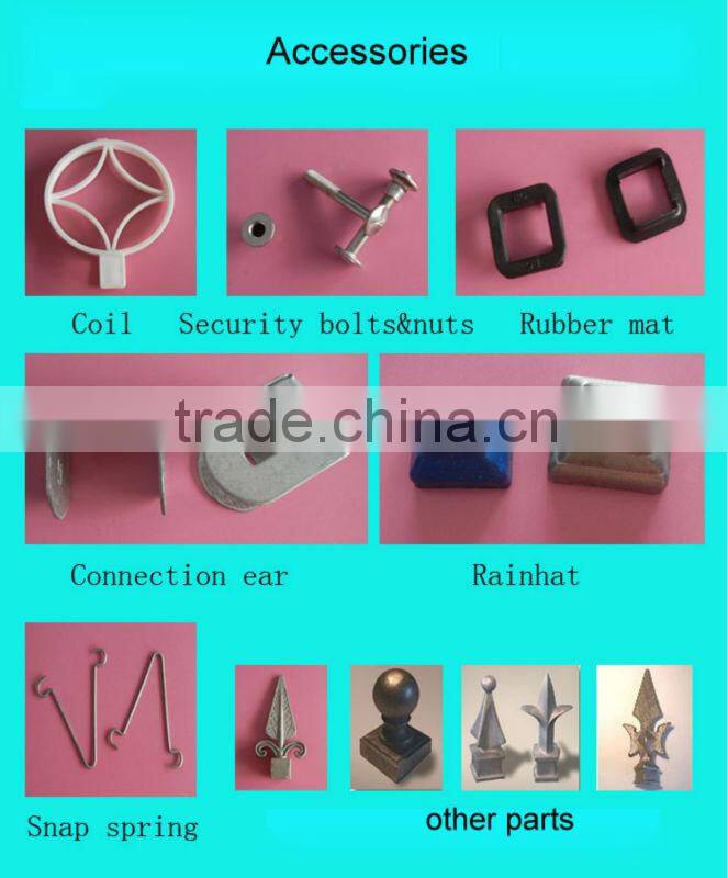 Arched spear top fence for swimming pool security