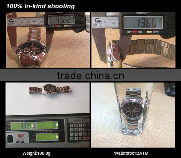 2015 Latest Product Gorgeous Noble Rose Gold Watch For Man With 3ATM Waterproof 027CMS-R