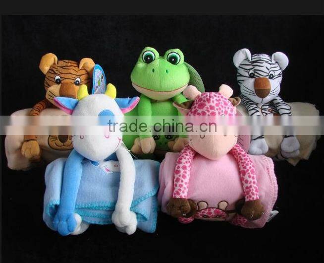 Fleece Blanket with Plush Toy / Plush Fleece Blanket