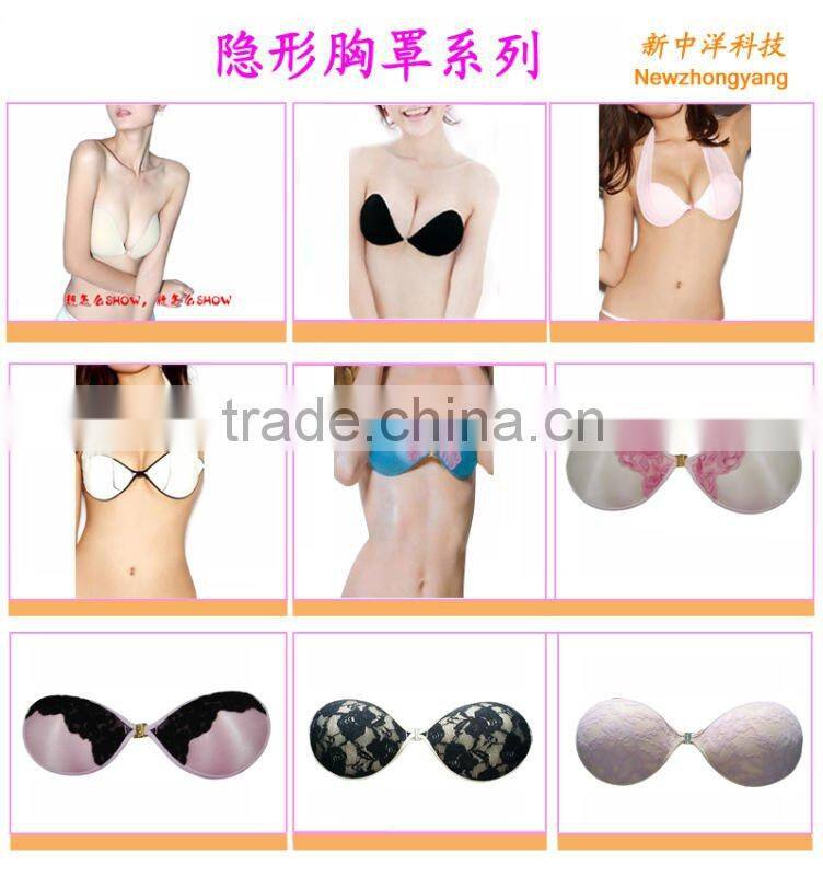 push up invisible silicone bra sticky bra adhesive bra