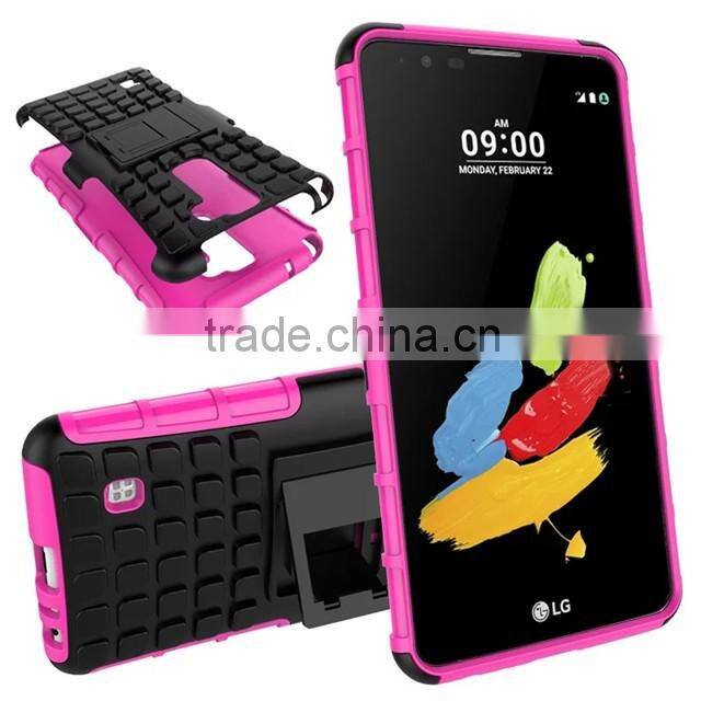 Fashion Tyre style PC with Silicon shock proof case for LG Style2 F720