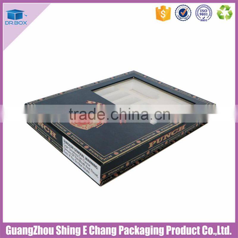 Good quality thermogreohy custom unfinished cigarette packaging wooden cigar box